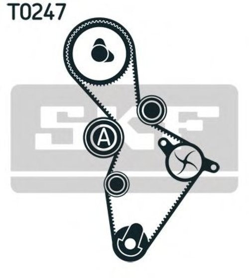 Set curea de distributie VW TOURAN (1T1, 1T2) (2003 - 2010) SKF VKMA 01220 piesa NOUA