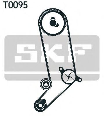 Set curea de distributie VW TRANSPORTER IV bus (70XB, 70XC, 7DB, 7DW, 7DK) (1990 - 2003) SKF VKMA 01...