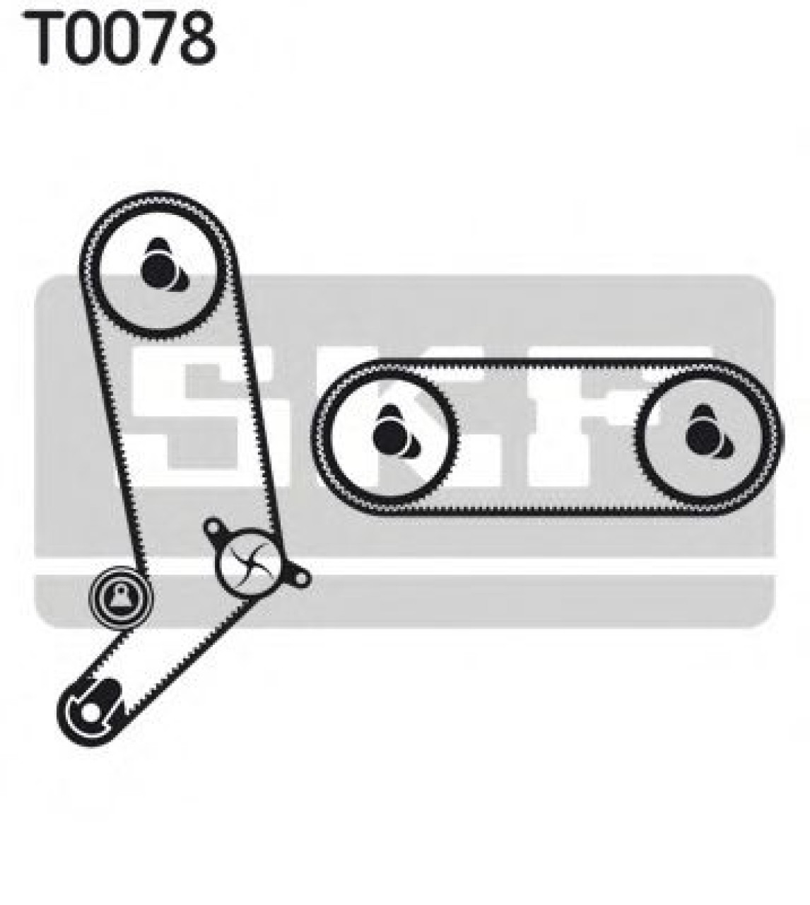 Set curea de distributie VW TRANSPORTER IV caroserie (70XA) (1990 - 2003) SKF VKMA 01271 piesa NOUA