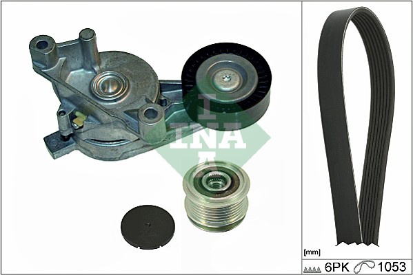 Set curea transmisie cu caneluri (529000510 INA) AUDI,SEAT,SKODA,VW