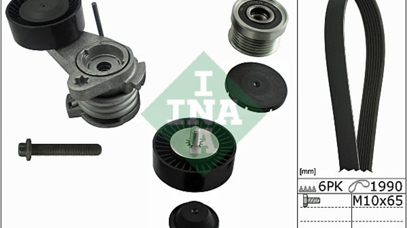 Set curea transmisie cu caneluri (529003110 INA) BMW,BMW (BRILLIANCE)