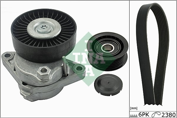 Set curea transmisie cu caneluri (529003510 INA) MERCEDES-BENZ