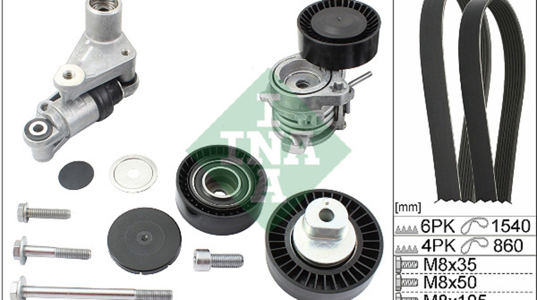 Set curea transmisie cu caneluri (529005310 INA) BMW