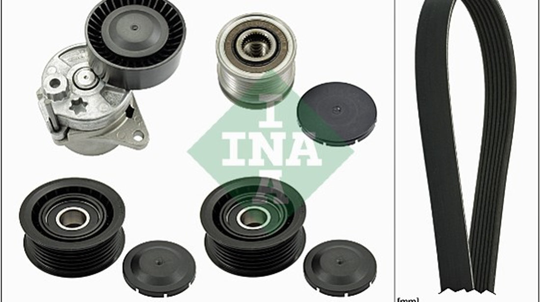 Set curea transmisie cu caneluri (529011522 INA) MERCEDES-BENZ