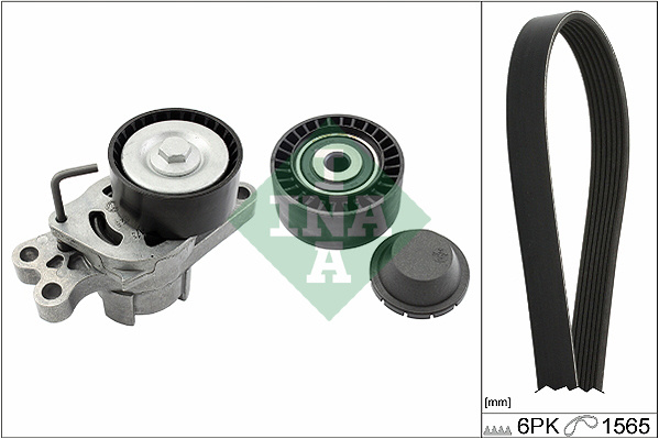 Set curea transmisie cu caneluri (529014910 INA) Citroen,PEUGEOT
