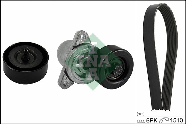 Set curea transmisie cu caneluri (529021510 INA) HYUNDAI,KIA