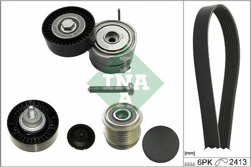 Set curea transmisie cu caneluri (529024210 INA) AUDI