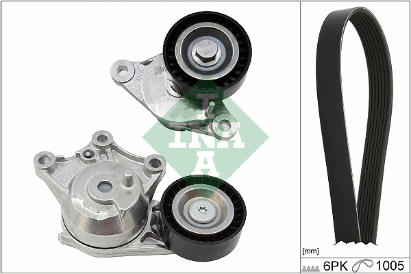 Set curea transmisie cu caneluri (529035810 INA) Citroen,DS,PEUGEOT