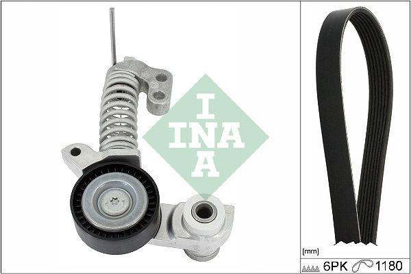 Set curea transmisie cu caneluri (529037410 INA) VOLVO
