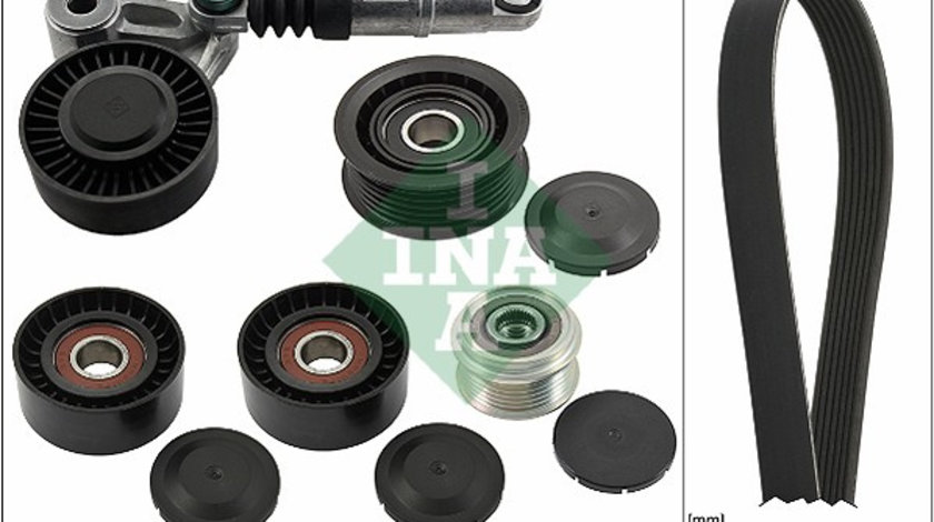 Set curea transmisie cu caneluri (529047220 INA) AUDI,VW