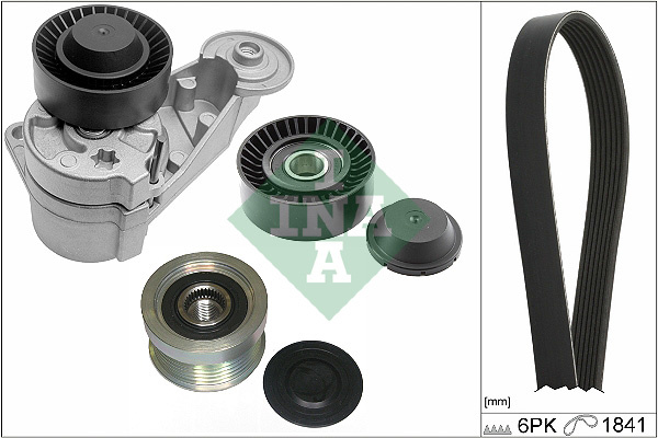 Set curea transmisie cu caneluri (529048020 INA) VOLVO
