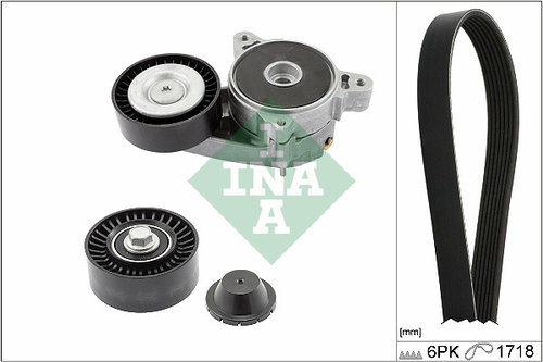 Set curea transmisie cu caneluri (529051510 INA) DODGE,JEEP,MITSUBISHI