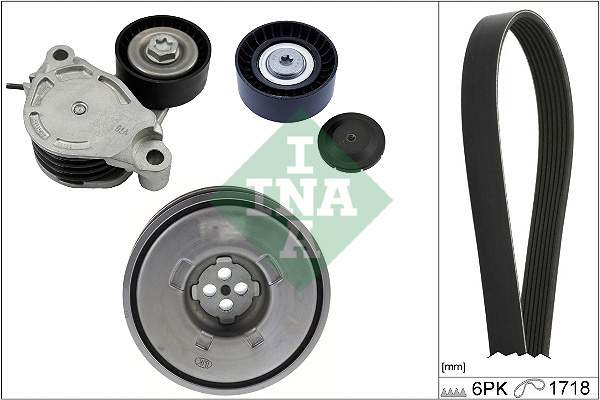 Set curea transmisie cu caneluri (529051620 INA) BMW,BMW (BRILLIANCE),MINI