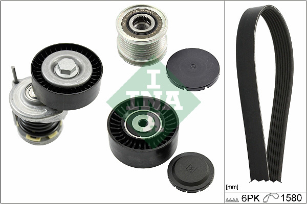 Set curea transmisie cu caneluri (529052120 INA) AUDI,SEAT