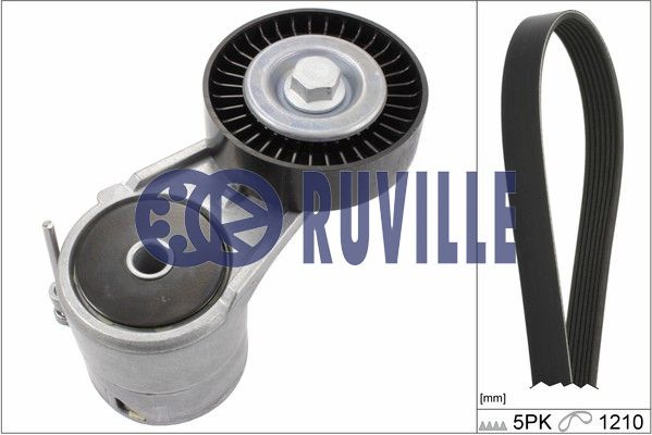 Set curea transmisie cu caneluri (5533881 EVR) CHEVROLET,OPEL,VAUXHALL