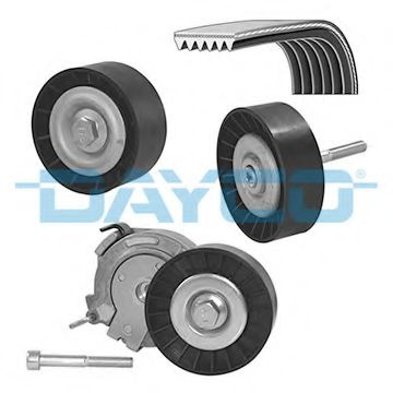 Set curea transmisie cu caneluri ALFA ROMEO 156 (932) (1997 - 2005) DAYCO KPV021 piesa NOUA