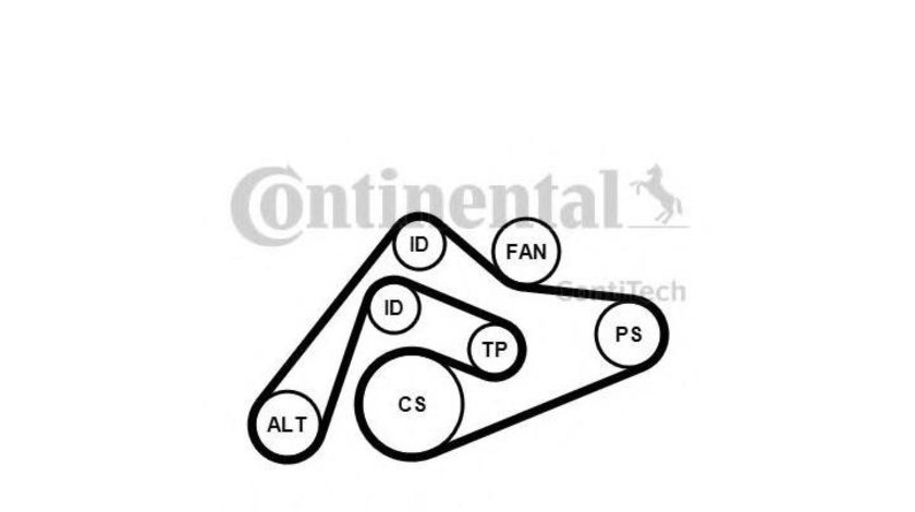 Set curea transmisie cu caneluri Audi AUDI A4 (8E2, B6) 2000-2004 #2 6PK2404K1