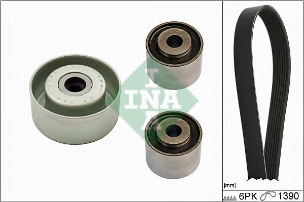 Set curea transmisie cu caneluri CITROEN XSARA (N1) (1997 - 2005) INA 529 0157 10 piesa NOUA