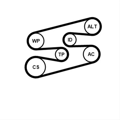 Set Curea Transmisie Cu Caneluri Continental Contitech Bmw 6PK1780K2