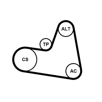 Set Curea Transmisie Cu Caneluri Contitech Ford 6PK962K1