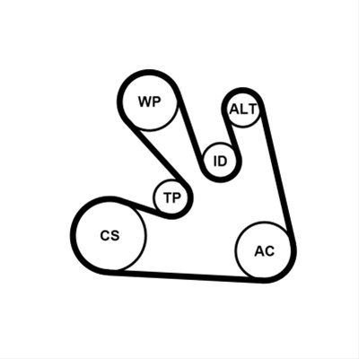 Set Curea Transmisie Cu Caneluri Contitech Nissan 7PK1705K1