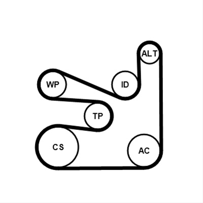 Set Curea Transmisie Cu Caneluri Contitech 6PK1660K5