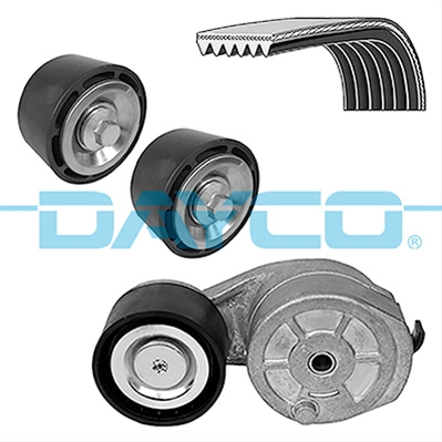 Set Curea Transmisie Cu Caneluri Dayco KPV198HD