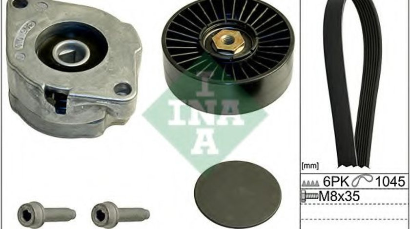 Set curea transmisie cu caneluri FORD GALAXY (WGR) (1995 - 2006) INA 529 0102 10 piesa NOUA