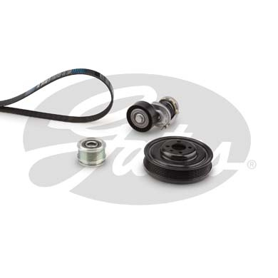 Set curea transmisie cu caneluri (K046PK1070 GAT) AUDI,SEAT,SKODA,VW