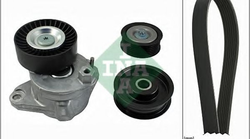 Set curea transmisie cu caneluri MERCEDES C-CLASS (W203) (2000 - 2007) INA 529 0034 10 piesa NOUA