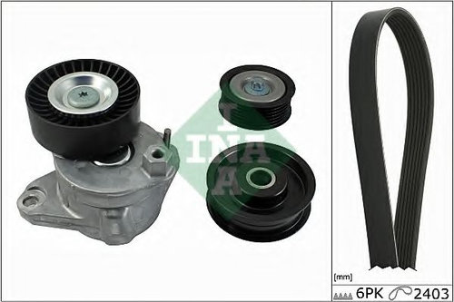 Set curea transmisie cu caneluri MERCEDES G-CLASS Cabrio (W463) (1989 - 2016) INA 529 0034 10 piesa ...