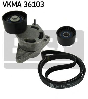 Set curea transmisie cu caneluri NISSAN INTERSTAR caroserie (X70) (2002 - 2016) SKF VKMA 36103 piesa...