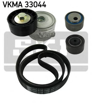 Set curea transmisie cu caneluri PEUGEOT PARTNER caroserie (5) (1996 - 2012) SKF VKMA 33044 piesa NOUA