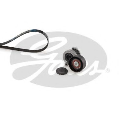 Set curea transmisie cu caneluri RENAULT KANGOO / GRAND KANGOO (KW0/1) (2008 - 2016) GATES K066PK1195 piesa NOUA