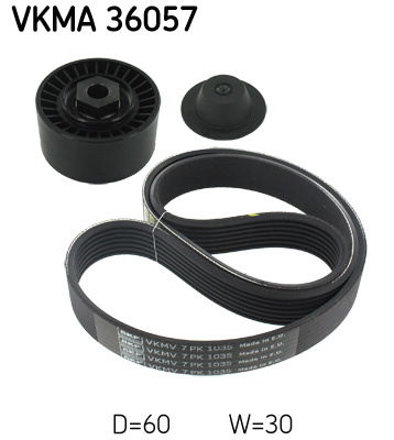 Set curea transmisie cu caneluri (VKMA36057 SKF) RENAULT