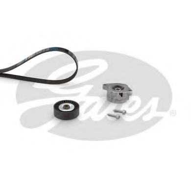 Set curea transmisie cu caneluri VW POLO CLASSIC (6KV2) (1995 - 2006) GATES K016PK1043 piesa NOUA