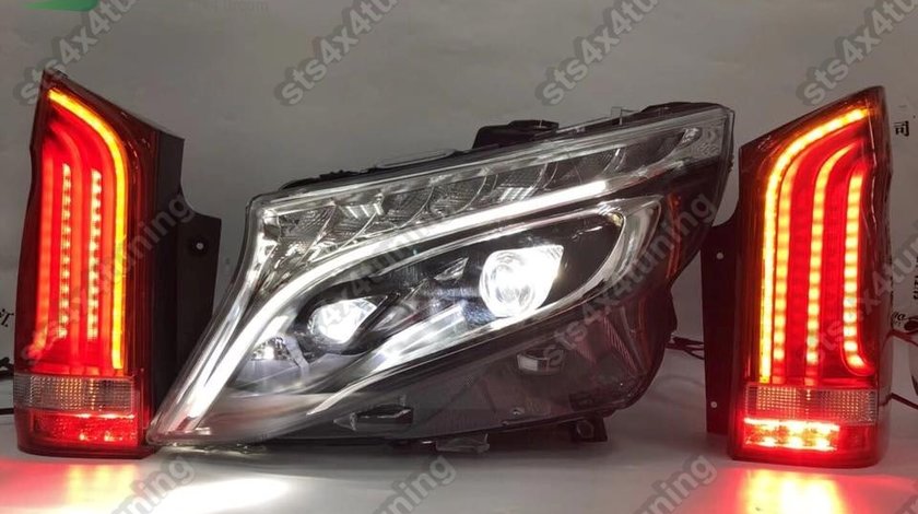 SET DAYLINE FARURI SI LED STOPURI MERCEDES V-CLASS W447 VITO 2015-2023 [V1]