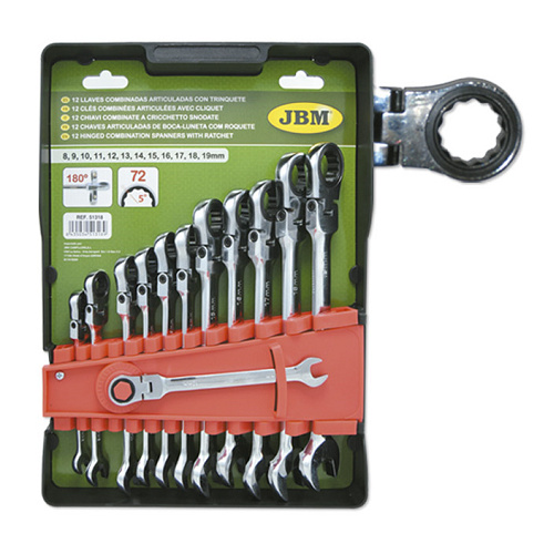 Set De 12 Cheie Combinate Flexibile Cu Clichet Jbm 51318