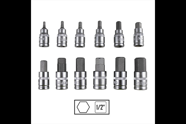 SET DE 12 PIESE 1/2INCH IMBUSURI HEX. JBM 51260 JBM