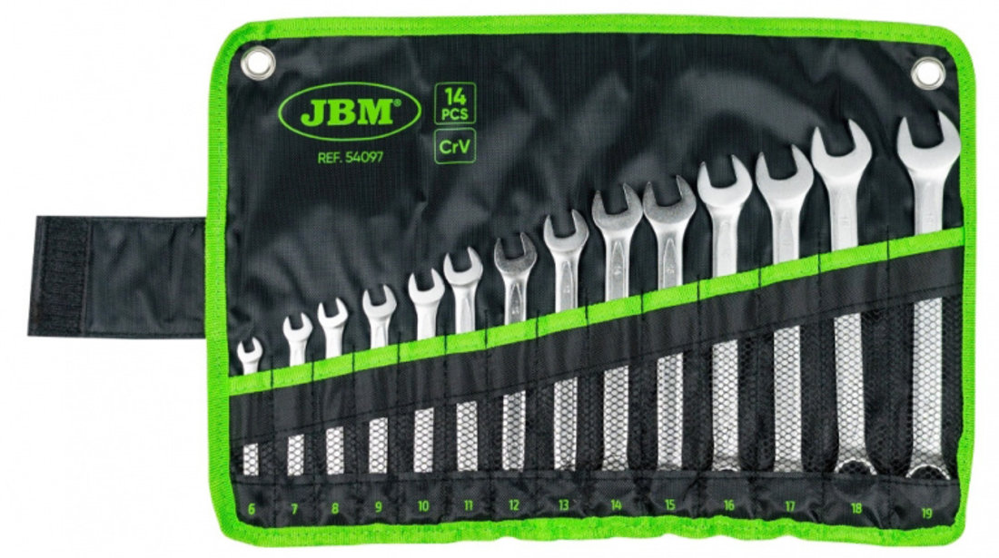 Set De 14 Chei Combinate - Finisaj Crom Jbm 54097