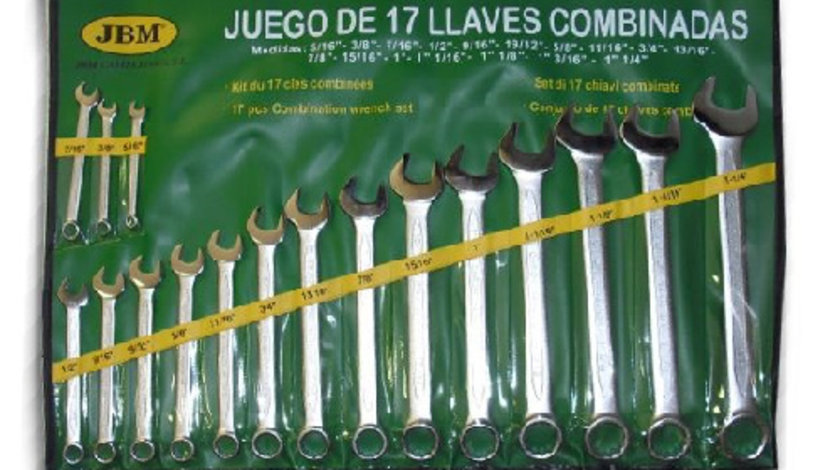 Set De 17 Chei Combinate In Toli Jbm 51890