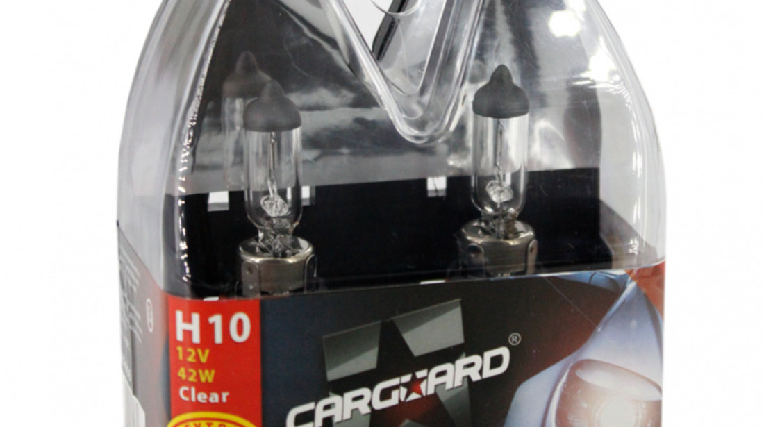 Set de 2 becuri halogen H10 +30% intensitate - CARGUARD BHA006