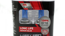 Set de 2 becuri Halogen H4, 100W +130% Intensitate...