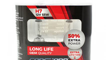 Set de 2 becuri Halogen H7, 55W, +50% Intensitate ...