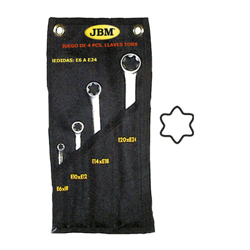 SET DE 4 CHEI TORX LATE IN SUPORT DE PANZA JBM 51747 JBM