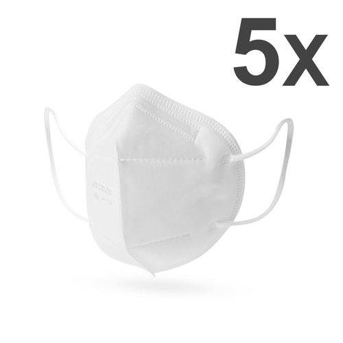 Set de 5 Măști de protectie FFP2 cu 5 straturi MAX005
