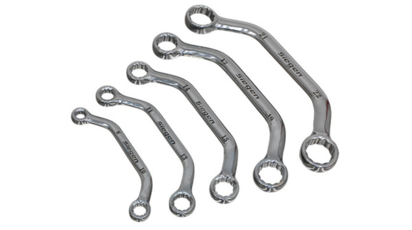 SET DE CHEI INELARE TIP SEMILUNA. 8 - 22MM. 5 PIESE - SEALEY