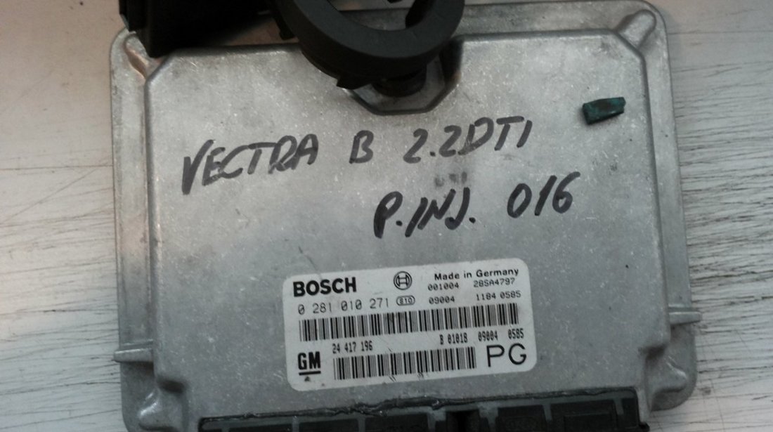 set de pornire 24417196 bosch 0281010271 pentru Opel Vectra B pompa 016