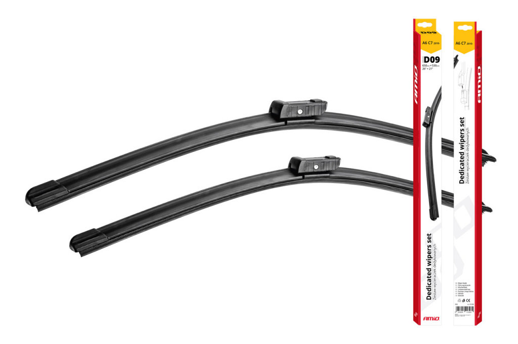 Set De Stergator Dedicat Parbrizului D09 Audi A6 C7 (650/530mm) Amio 01331