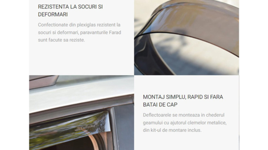 Set Deflectoare Aer Fata Farad Pentru Renault Captur (2013-) 12608